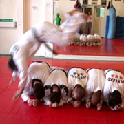 Master Vohra demonstrating falling.