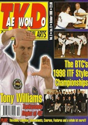 TKD & Korean Martial arts October 1998 - articles - cover